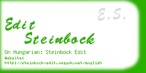 edit steinbock business card